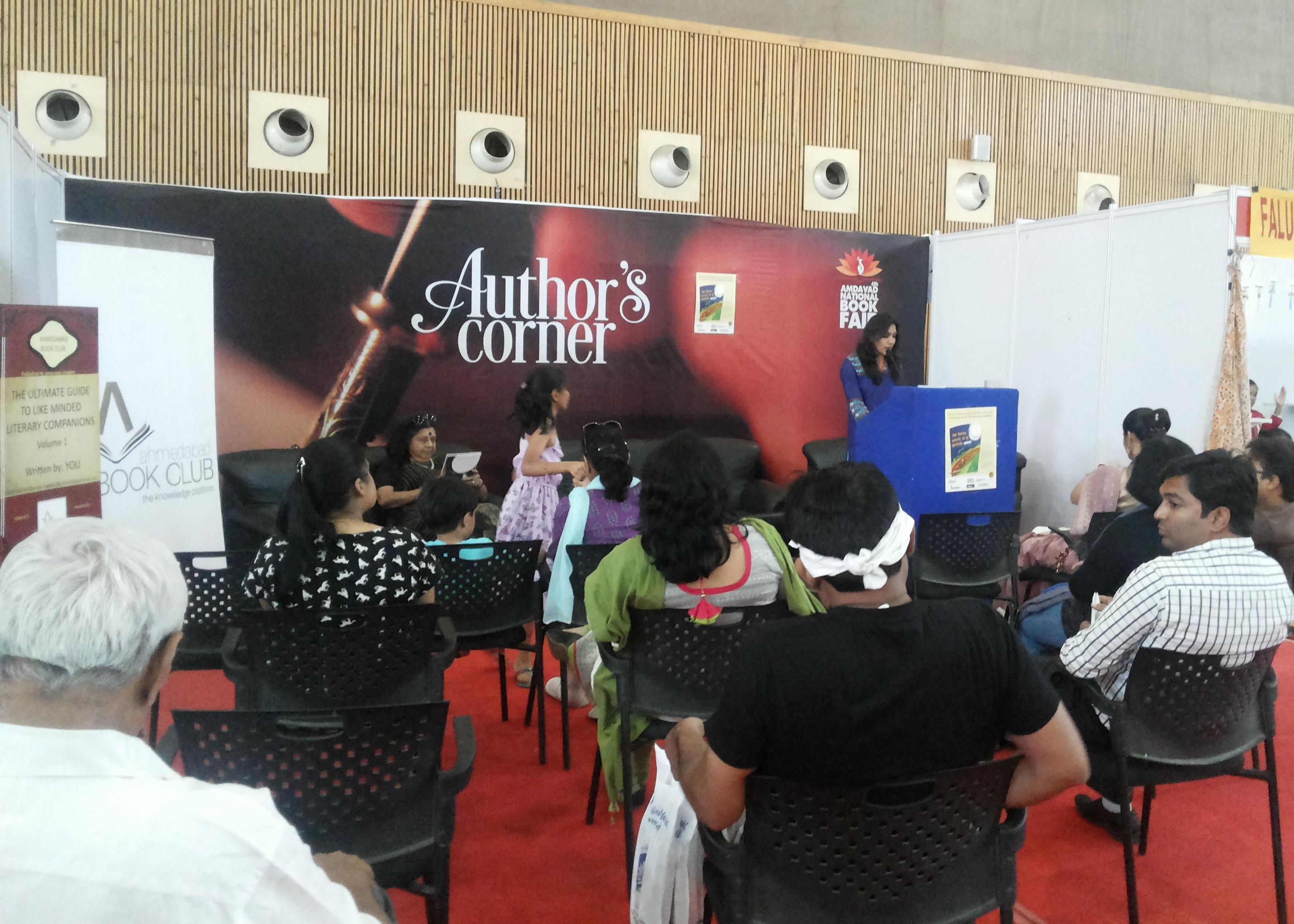 authors corner at ahmedabad book fair