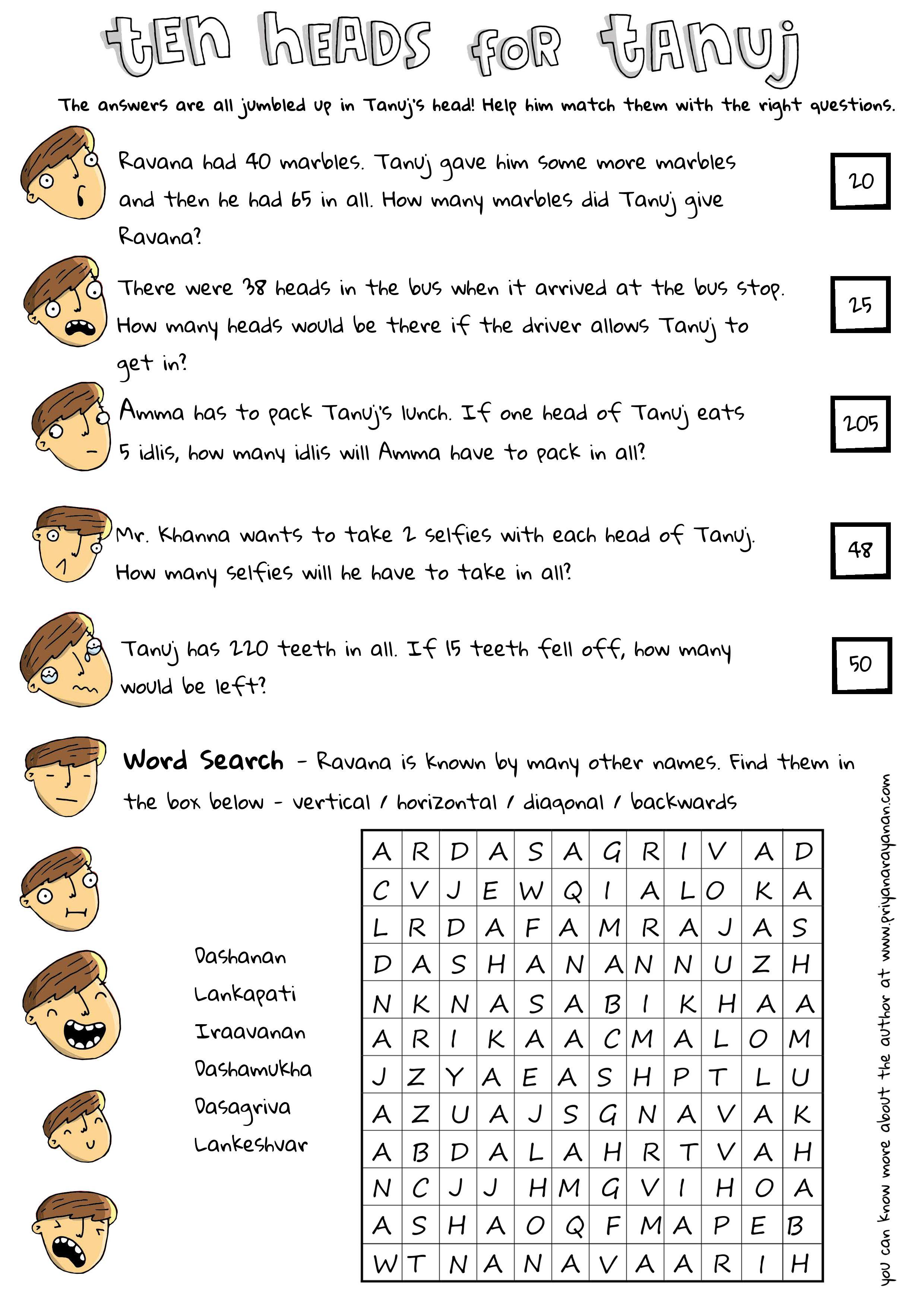 ravana worksheet